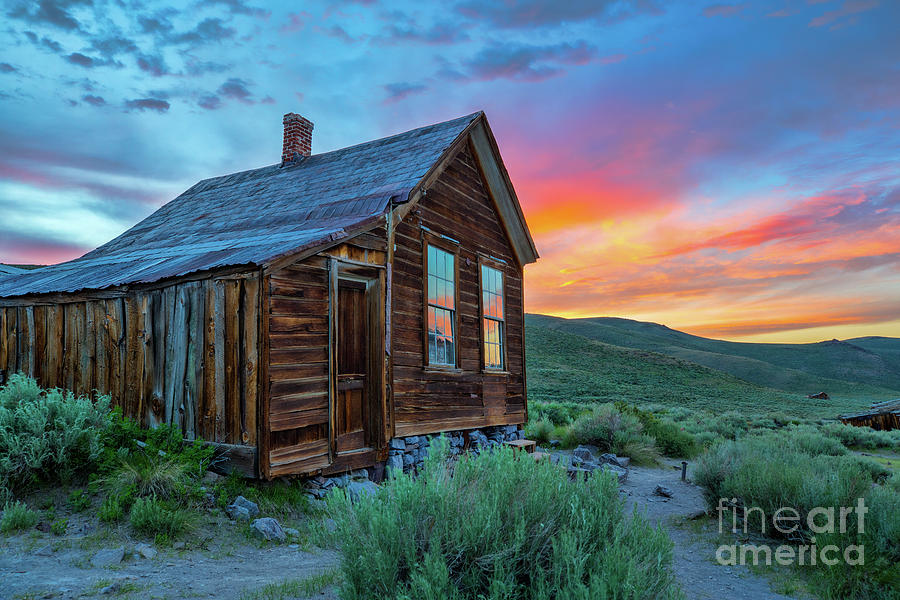 Bodie Ghost Town Sunset Photograph by Mimi Ditchie