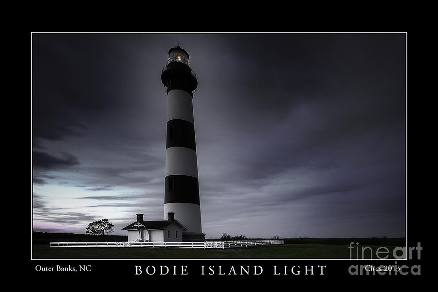 Bodie Island Light at Dusk Photograph by  Gene  Bleile Photography 