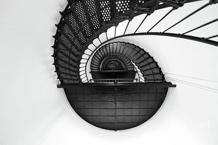 Bodie Island Light Staircase Photograph by Michael Ver Sprill