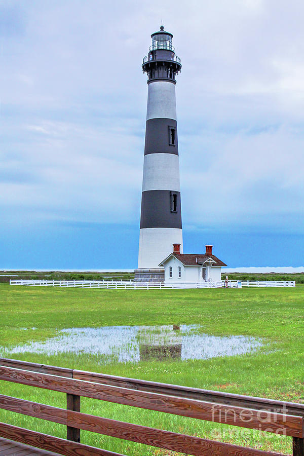 Bodie Island Lighthouse After Rain Photograph by Randy Steele