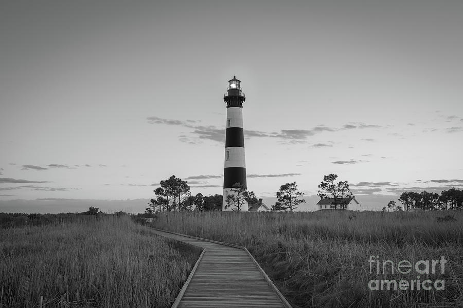 Bodie Island Lighthouse BW Photograph by Michael Ver Sprill