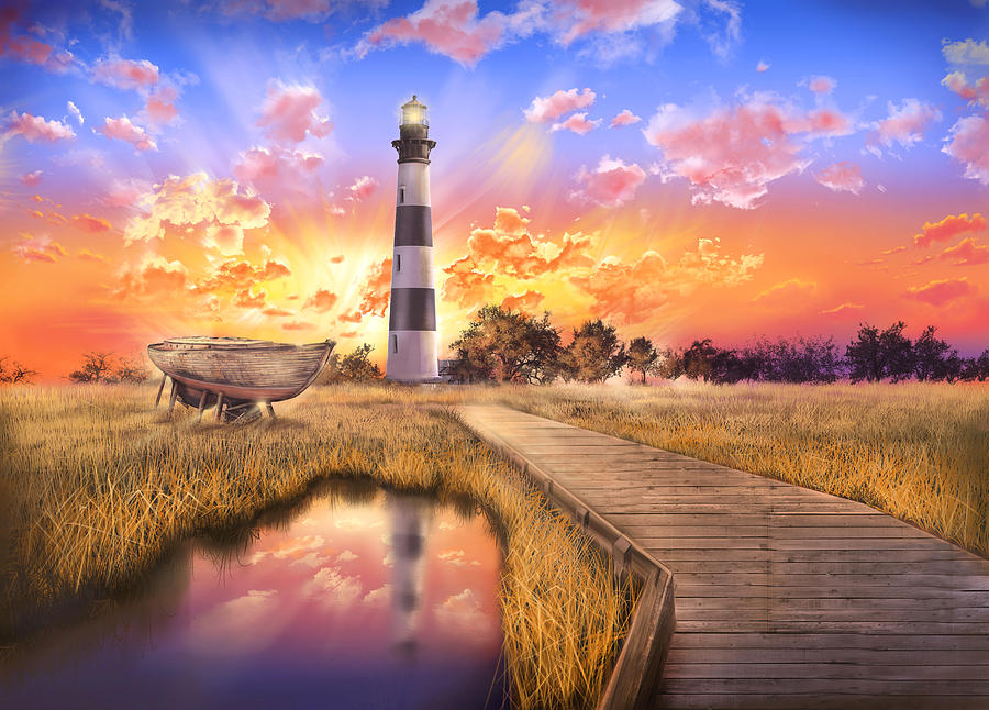 Bodie Island Lighthouse Photograph by Bekim M