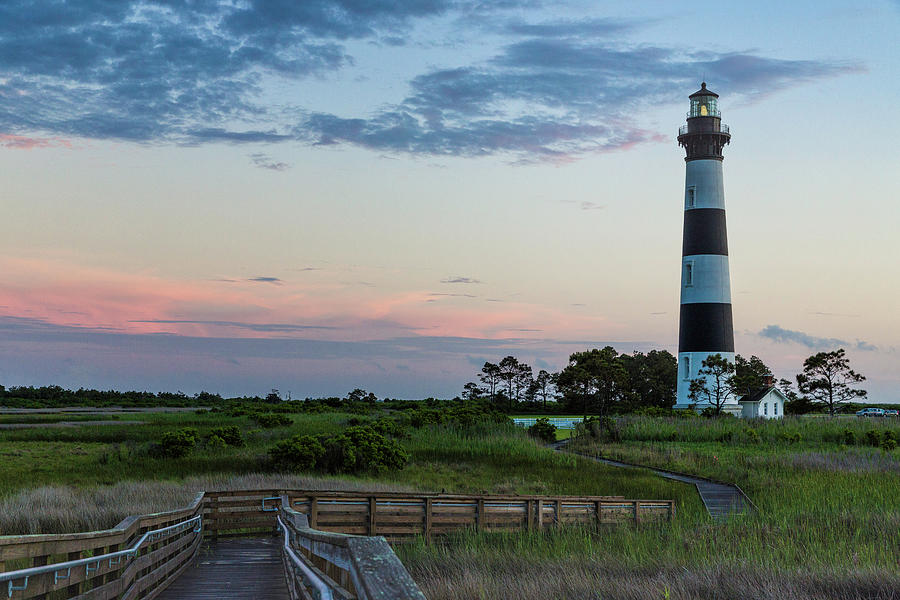 Bodie Lighthouse at Sunset Photograph by Fran Gallogly