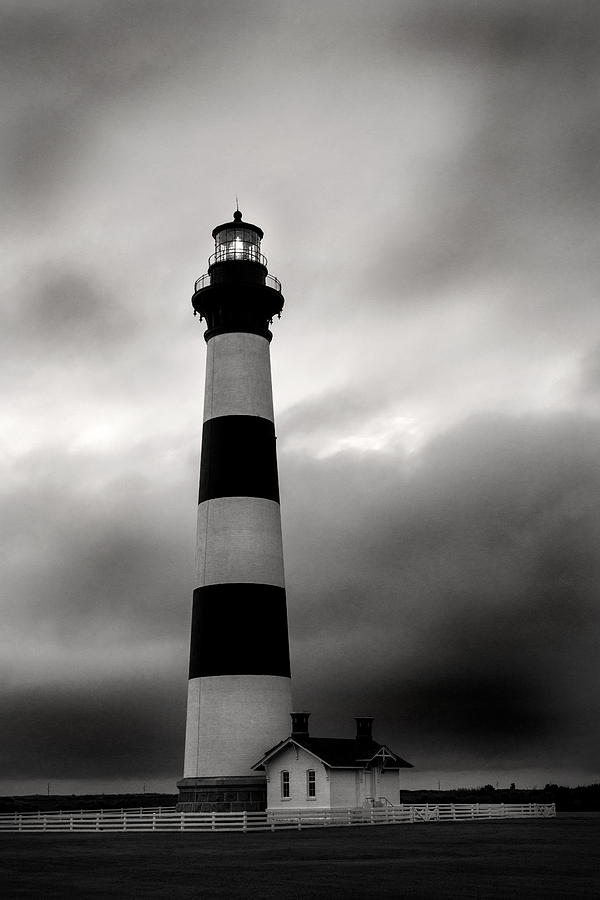 Don Johnson Photograph - Bodie Lighthouse in Black and White by Don Johnson