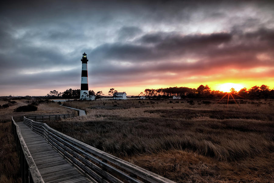 Bodie Lighthouse Sunset Photograph by C  Renee Martin