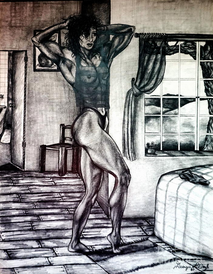 In Her Room Drawing by Georgia Doyle