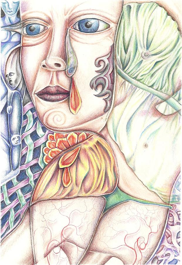 Abstract Drawing - Body Image and Aging by Karen Musick