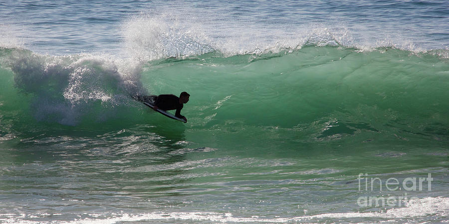Beach Photograph - Body Surfer by Jim Gillen