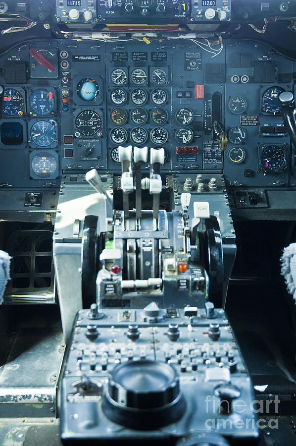 Boeing 727 cockpit 23 Photograph by Micah May