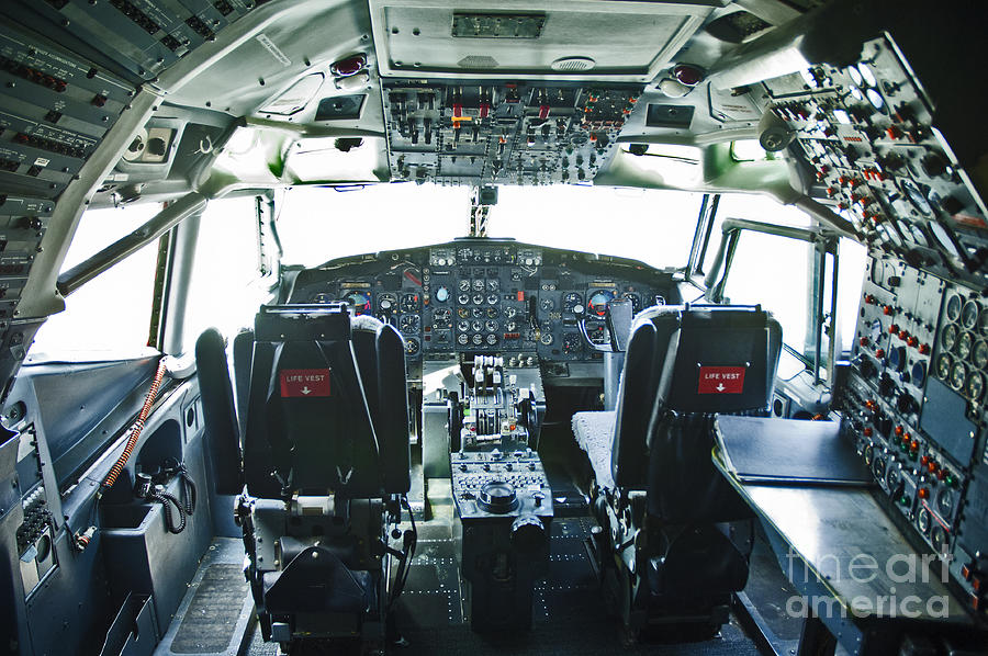 Boeing 727 cockpit 20 Photograph by Micah May