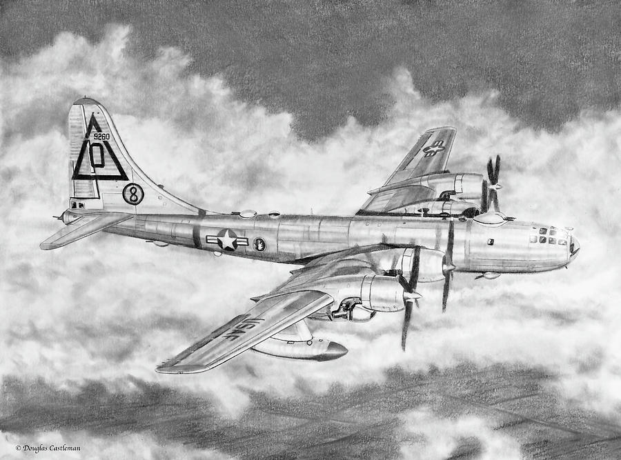 Boeing B-50 Drawing by Douglas Castleman