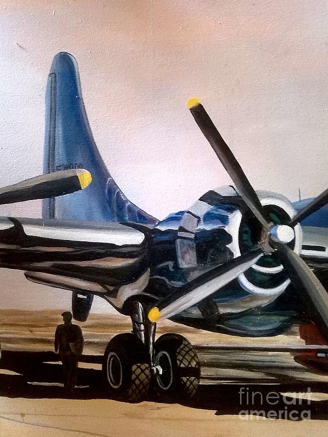 Boeing B29 Painting by Richard John Holden RA - Fine Art America