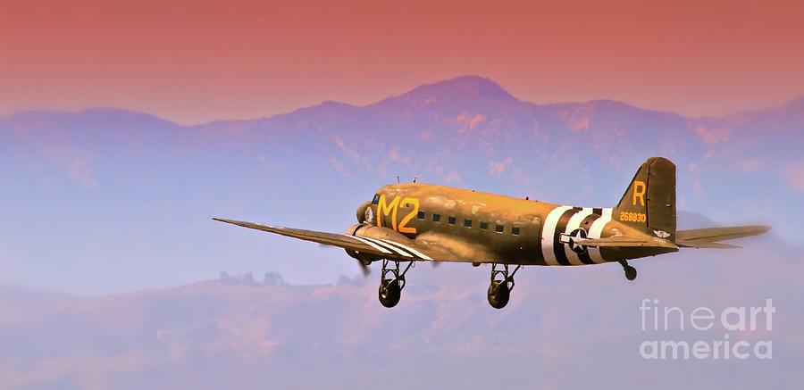 Boeing Douglas C-47 to Normandy June 6th 1944 Photograph by Gus McCrea
