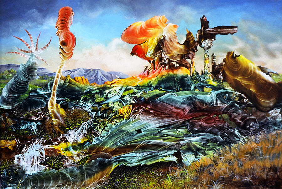 Bogomil Landscape Painting by Otto Rapp