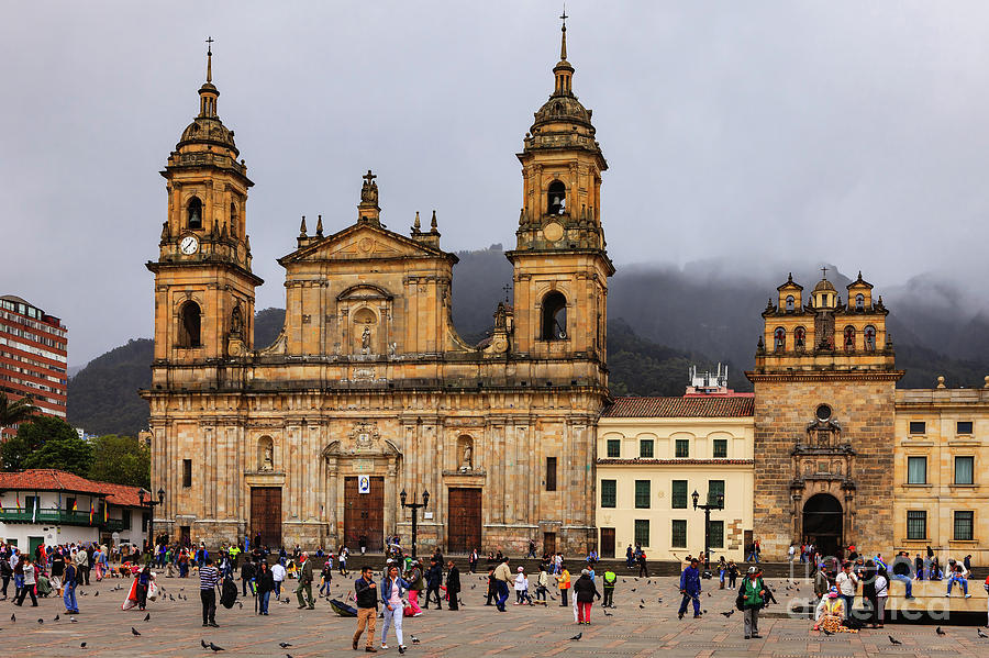 Bogota, Colombia - Catedral Primada on Plaza Bolivar Photograph by Mano ...