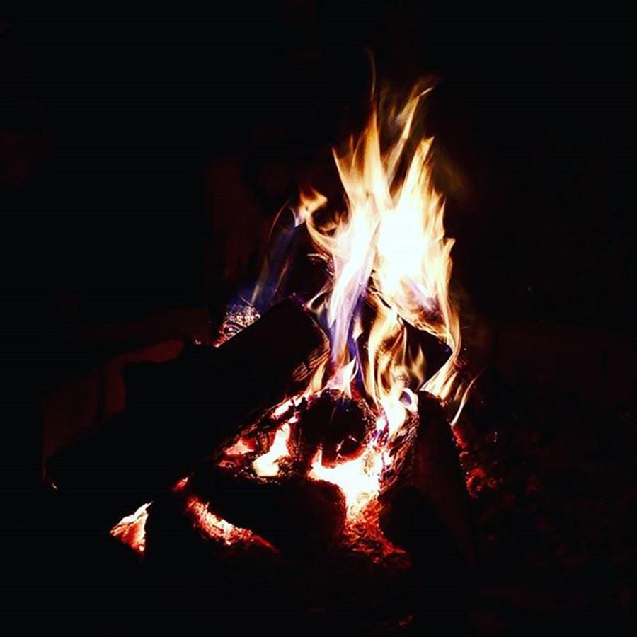 Fire Photograph - #bohemian #bonfire #night #coldweather by Image Creative Media