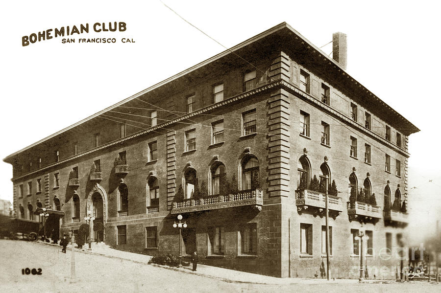 San Francisco Photograph - Bohemian club Building, San Francisco circa 1900 by Monterey County Historical Society