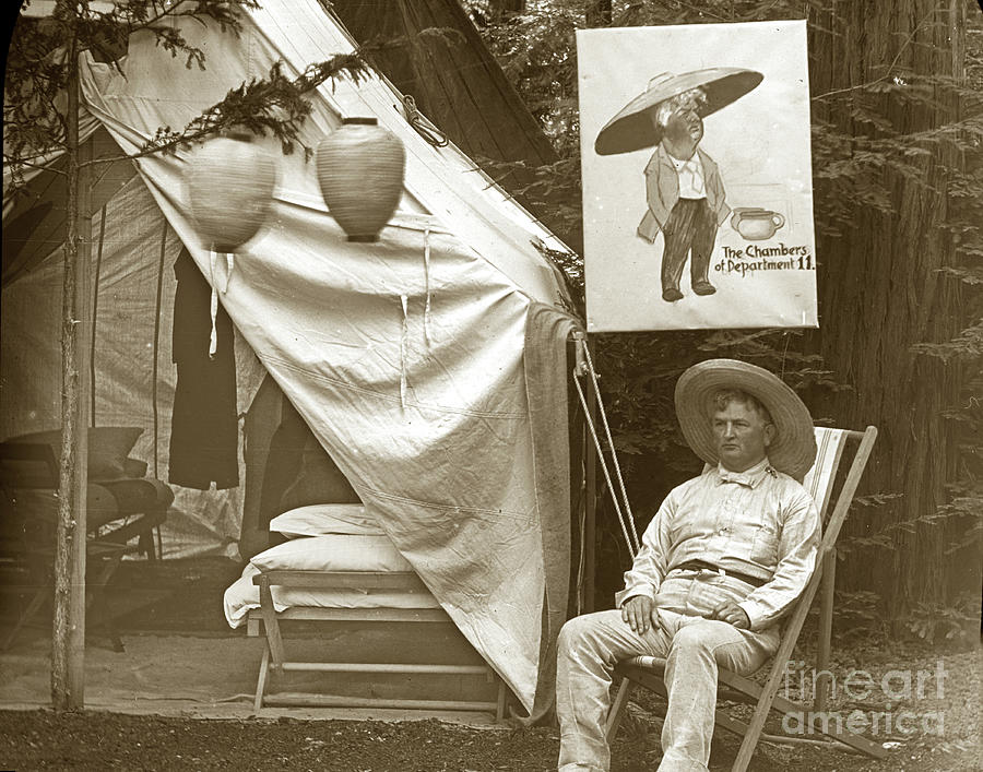 Bohemian Grove Photograph -  Bohemian Grove, August 1902 by Monterey County Historical Society