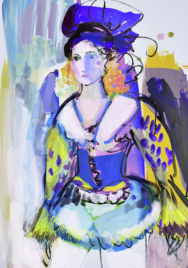 Painting Painting - Bohemian Moods by Amara Dacer Painting Painting - Bohemian Moods by Amara Dacer