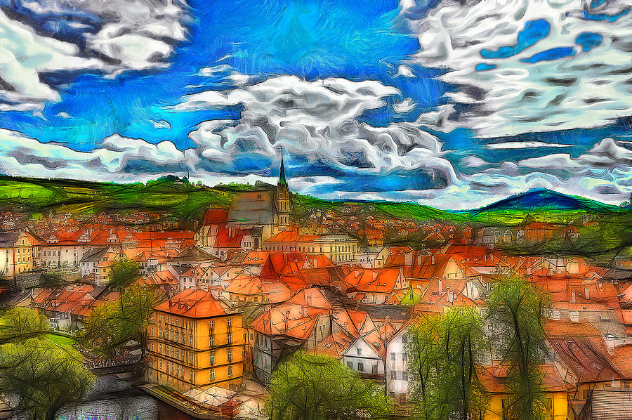 Bohemian Village 2 Digital Art