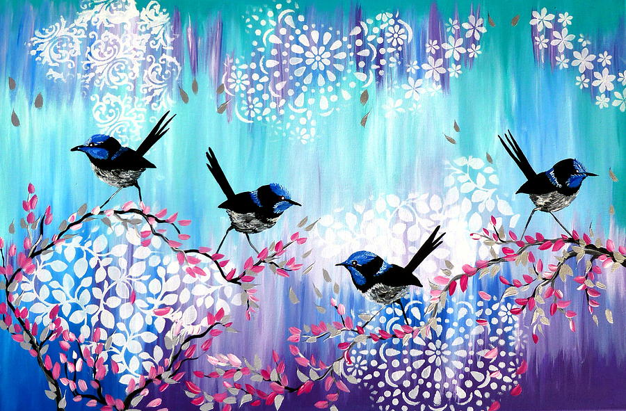 Boho Birds Painting
