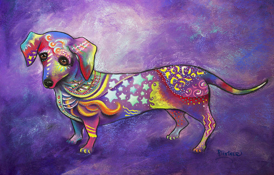 Dachshund Mixed Media by Patricia Lintner