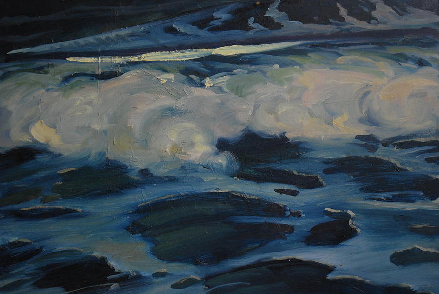 Boiling Surf Painting by Len Stomski