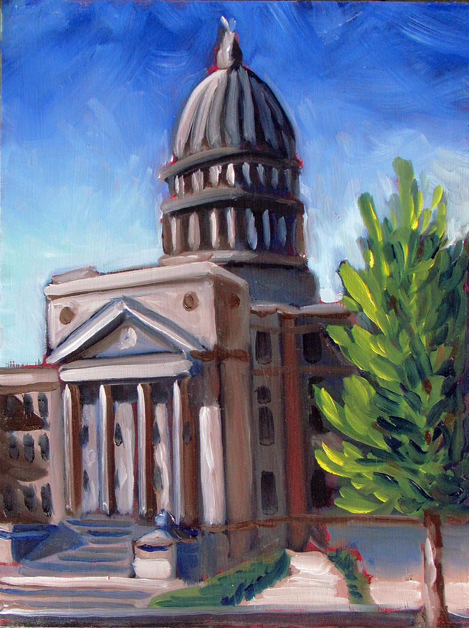 Boise Painting - Boise Capitol Building 01 by Kevin Hughes