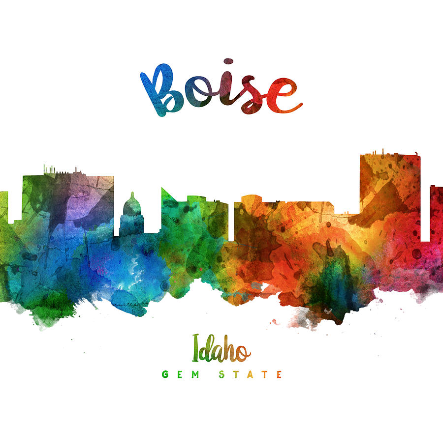 Boise Painting - Boise Idaho 25 by Aged Pixel