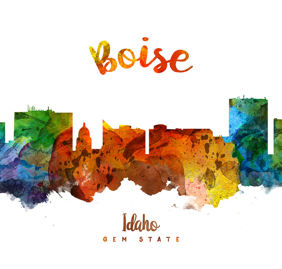 Boise Painting - Boise Idaho 26 by Aged Pixel