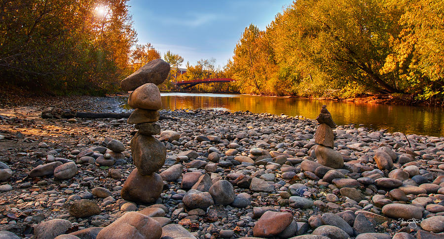 Boise River in Autumn Photograph by Shanna Hyatt