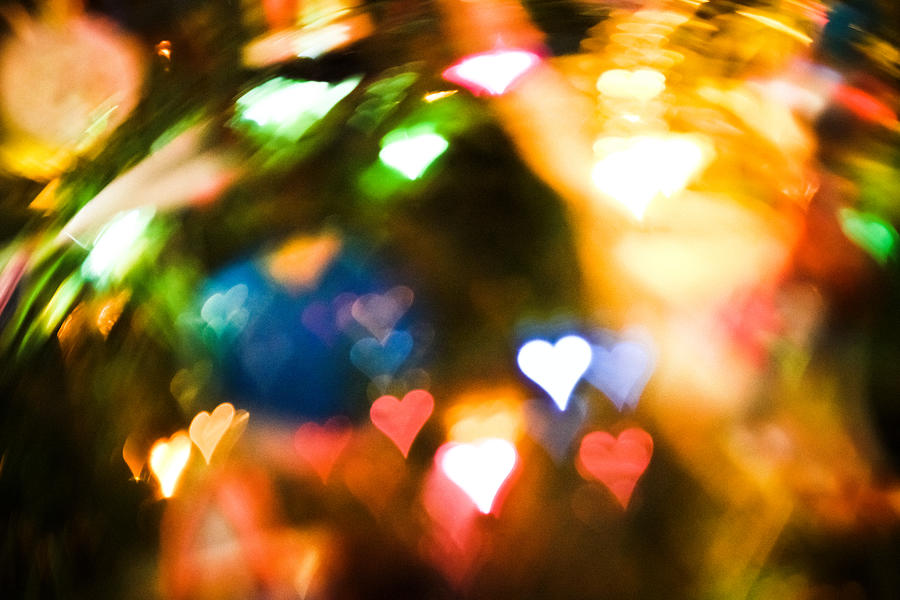 Bokeh Hearts Photograph by Colleen Kammerer