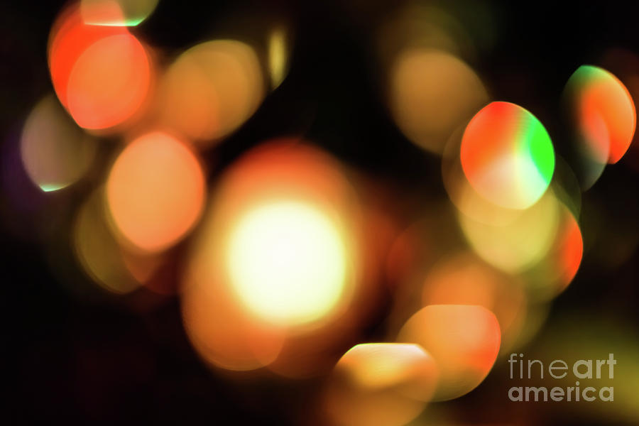 Bokeh lights background Photograph by Benny Marty