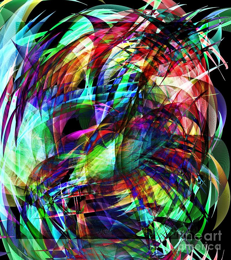 Abstract Digital Art - Bold Abster  by Gayle Price Thomas