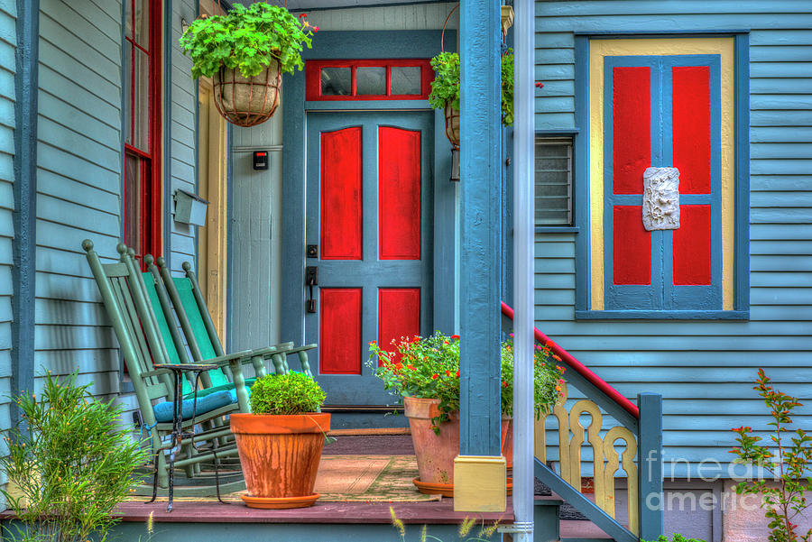 Bold and Beautiful Porch Photograph by David Zanzinger