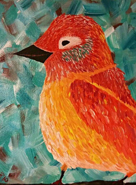 Bold Bird Painting by Teresa Hay - Fine Art America