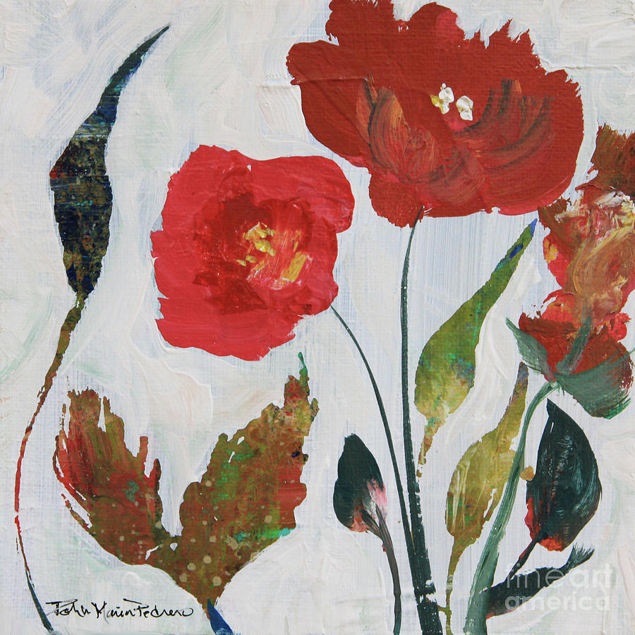 Bold Blooms Painting by Robin Pedrero