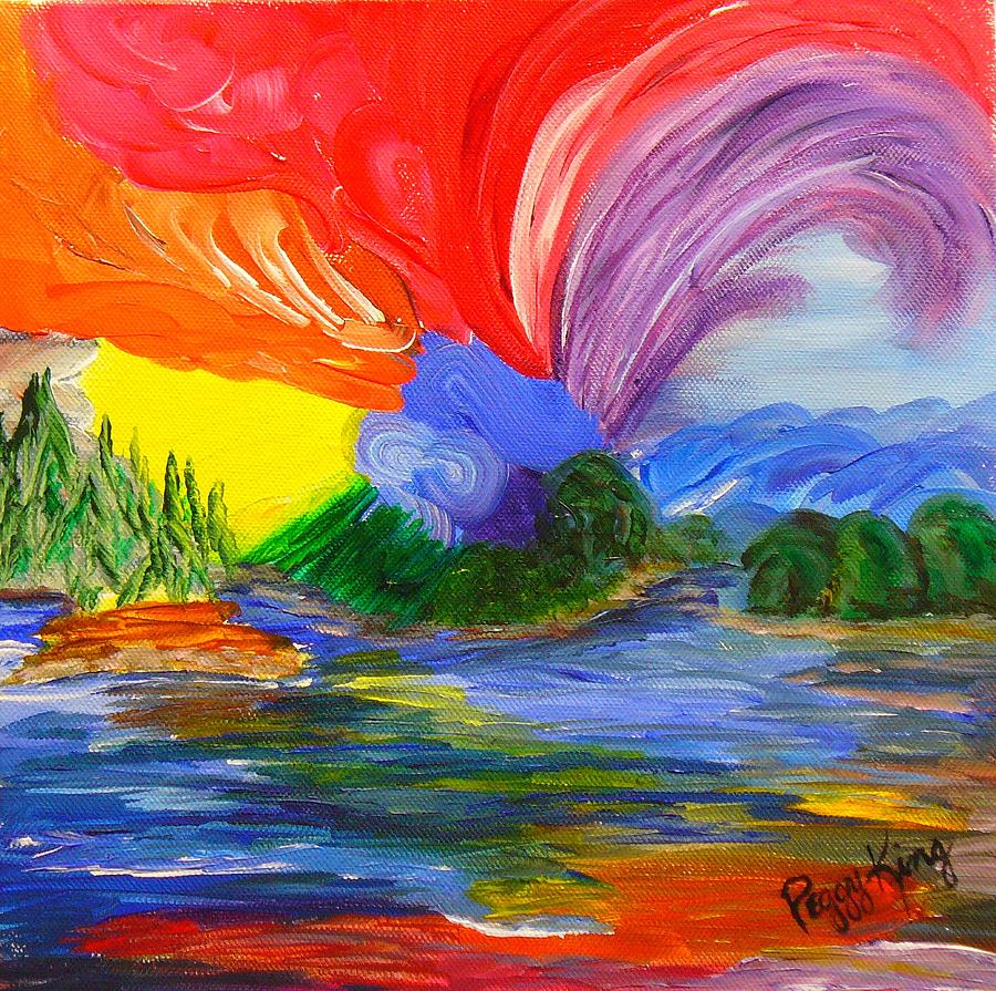 Bold New Day - or a trip around my palette Painting by Peggy King