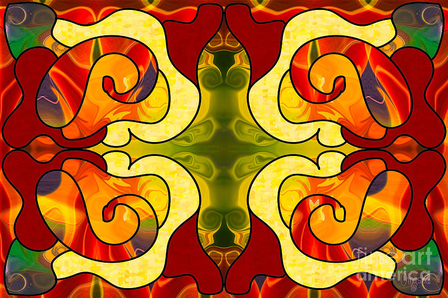 Vincent Van Gogh Digital Art - Boldly Experiencing Consciousness Abstract Art by Omashte by Omaste Witkowski