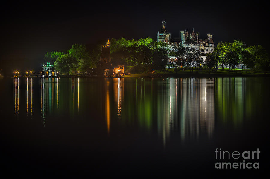 Boldt Castle at Night Photograph by Roger Monahan