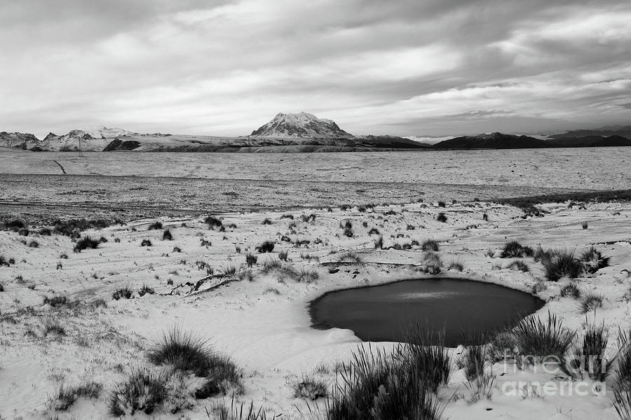 Bolivian Altiplano in Winter Photograph by James Brunker