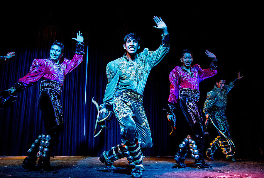 Bolivian Dancers, La Paz, Bolivia Photograph by Venetia Featherstone-Witty
