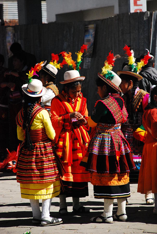 Bolivian typical costume Photograph by Juan Gnecco