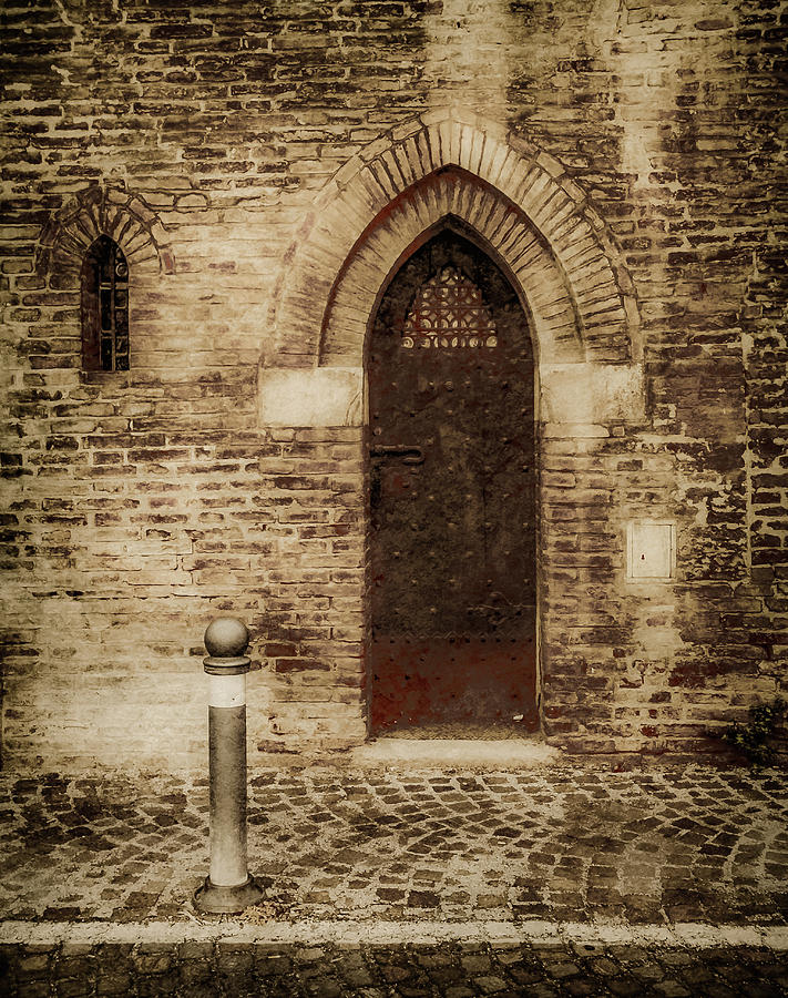 Bologna, Italy - Gothic Door Photograph by Mark Forte