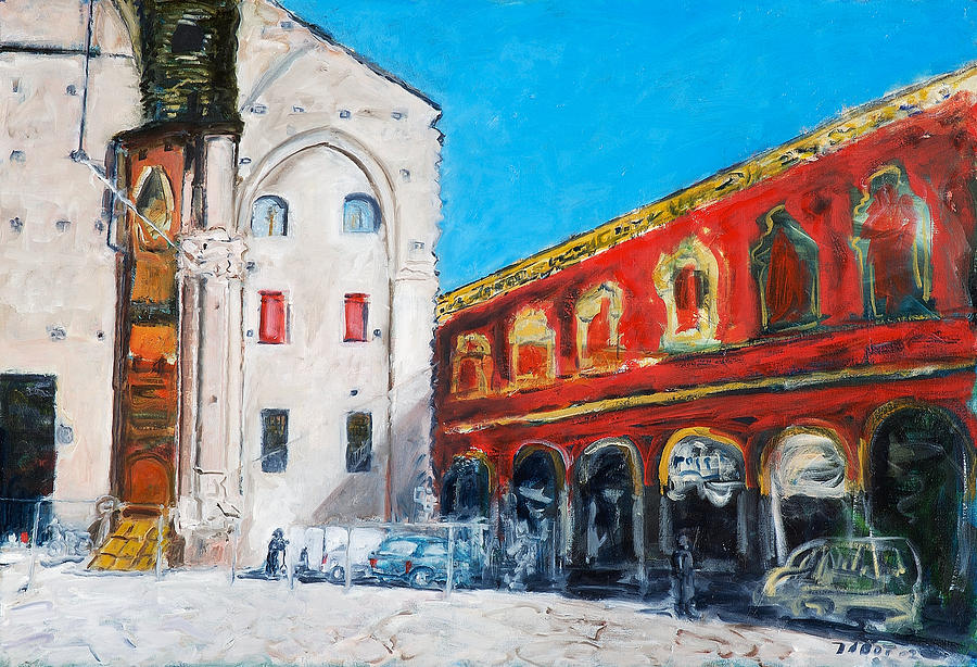 Bologna Plaza Painting by Joan De Bot Bologna Plaza Painting by Joan De Bot
