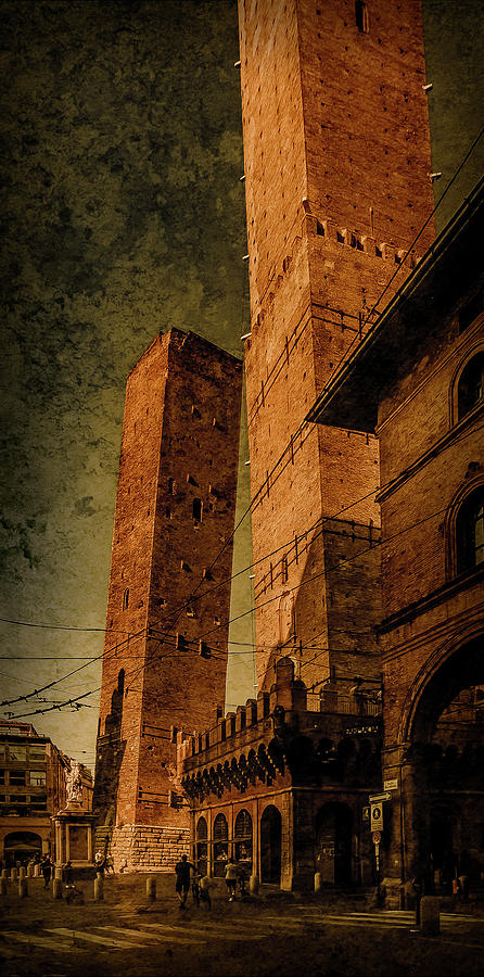 Bologna, Italy - The Two Towers Photograph by Mark Forte