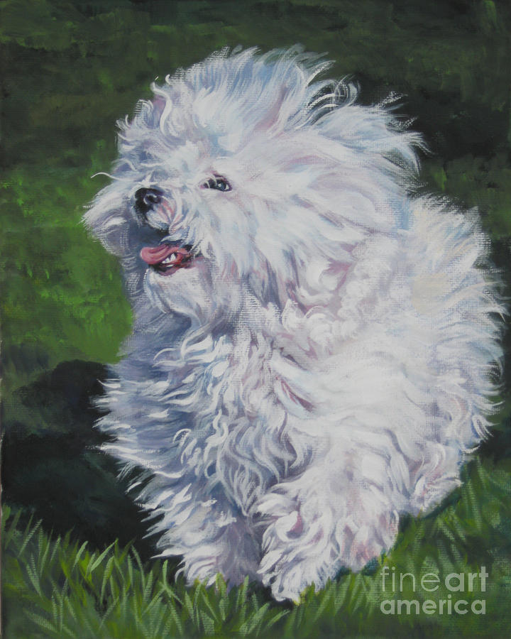 Bolognese Bichon Painting by Lee Ann Shepard - Fine Art America