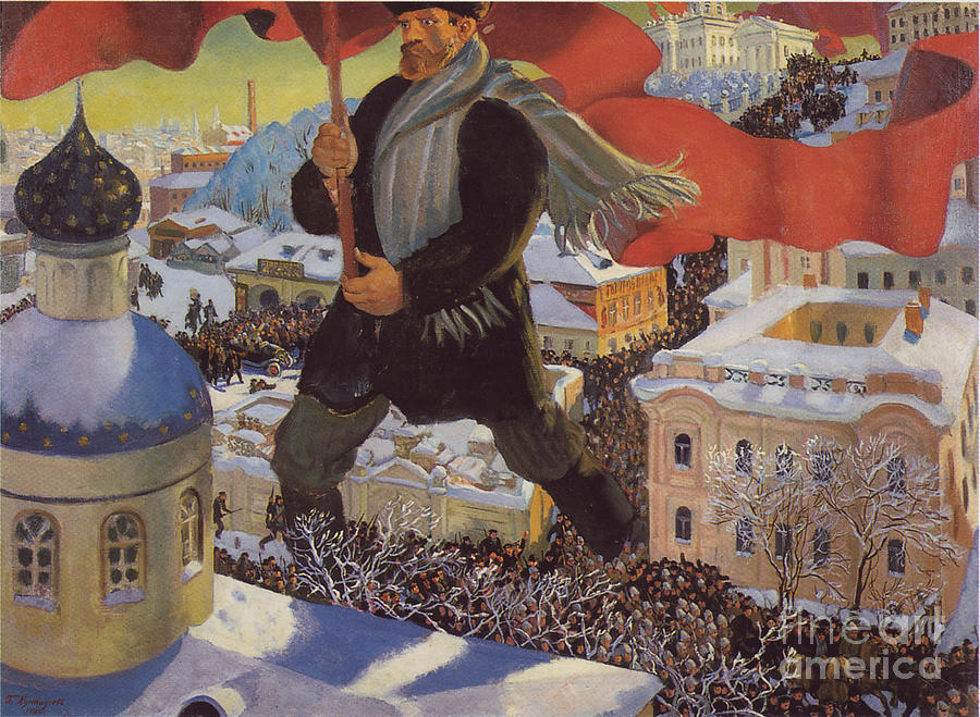 Bolshevik  Painting by MotionAge Designs