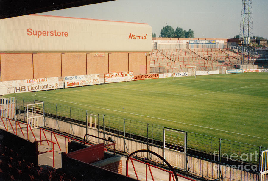 Bolton Wanderers - Burnden Park - North Stand Town End 1 - August 1991 Photograph by Legendary Football Grounds