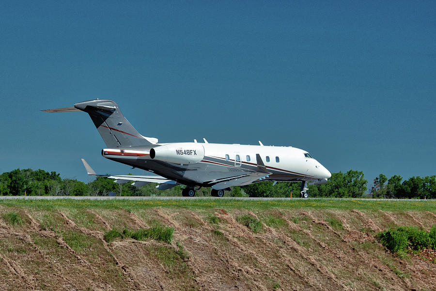 Bombardier Challenger 300 Photograph by Guy Whiteley